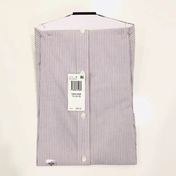 DKNY Men's Slim-Fit Stretch Stripe Dress Shirt - Picture 4 of 6